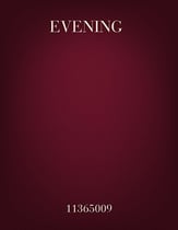 Evening SATB choral sheet music cover